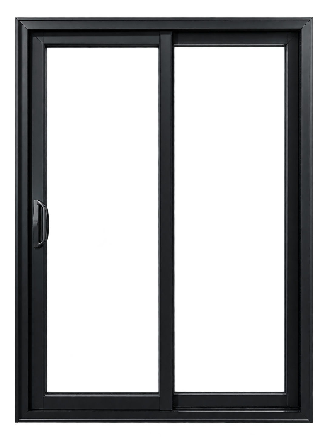 Modern Charcoal Sliding Glass Door